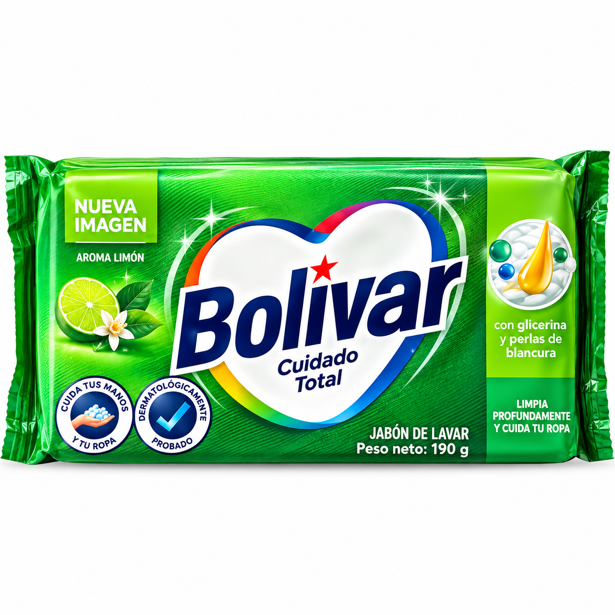 BOLIVAR CUIDADO TOTAL JABON DE LAVAR LIMON
